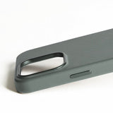 Mujjo iPhone 16 Pro Max Cover Full Leather Case Green Smoke
