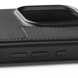 Mujjo iPhone 16 Pro Max Cover Full Leather Wallet Case Sort