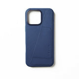 Mujjo iPhone 16 Pro Max Cover Full Leather Wallet Case Monaco Blue
