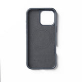 Mujjo iPhone 16 Pro Max Cover Shield Case Steel Blue
