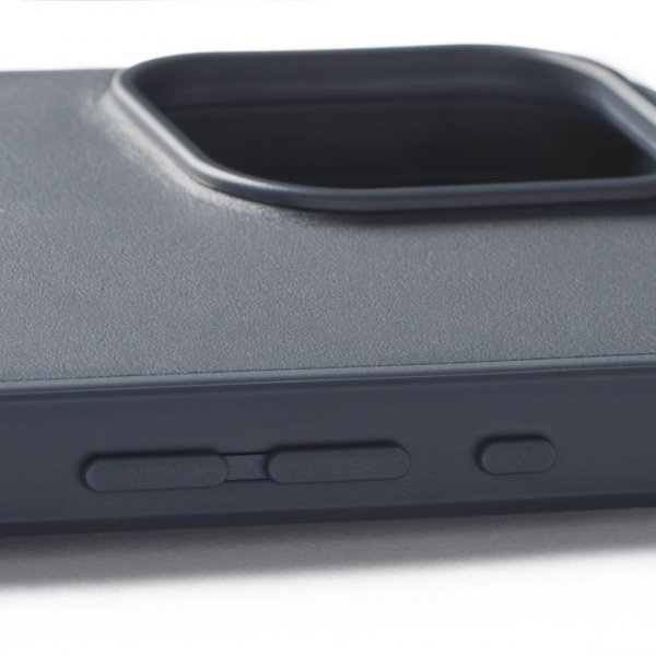 Mujjo iPhone 16 Pro Max Cover Shield Case Steel Blue