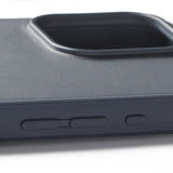 Mujjo iPhone 16 Pro Max Cover Shield Case Steel Blue