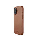 Mujjo iPhone 17 Cover Full Leather Case MagSafe Tan