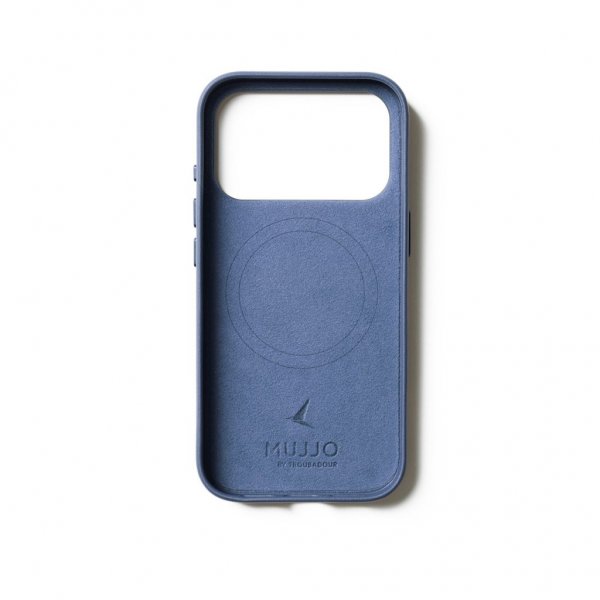 Mujjo iPhone 17 Pro Cover Full Lædercover MagSafe Monaco Blue