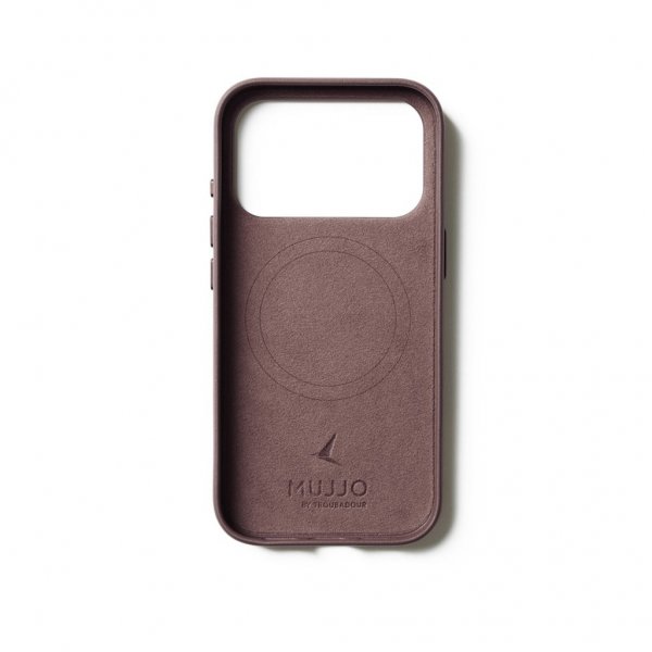 Mujjo iPhone 17 Pro Cover Fuld Læder MagSafe Bronze Red