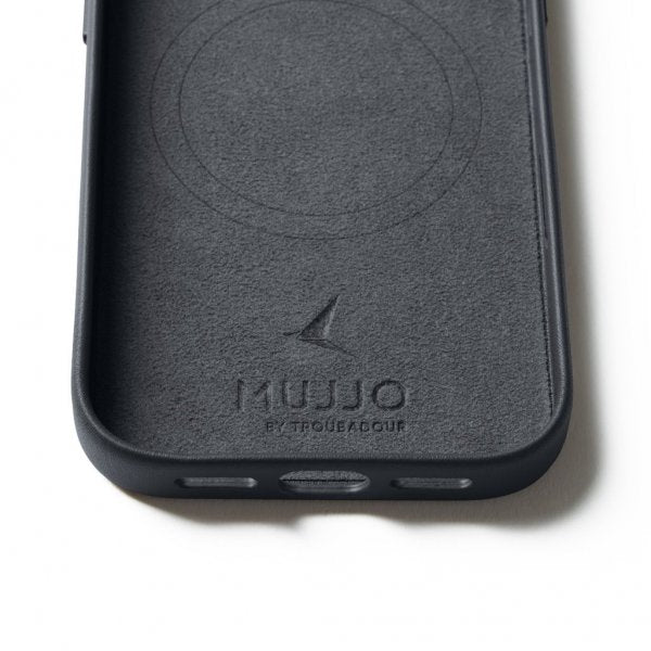 Mujjo iPhone 17 Pro Cover Full Lædercover MagSafe Basalt