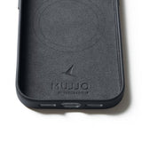 Mujjo iPhone 17 Pro Cover Full Lædercover MagSafe Basalt