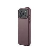 Mujjo iPhone 17 Pro Max Cover Full Leather Case MagSafe Bronze Red