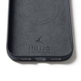 Mujjo iPhone 17 Pro Max Cover Fuld Læder MagSafe Basalt
