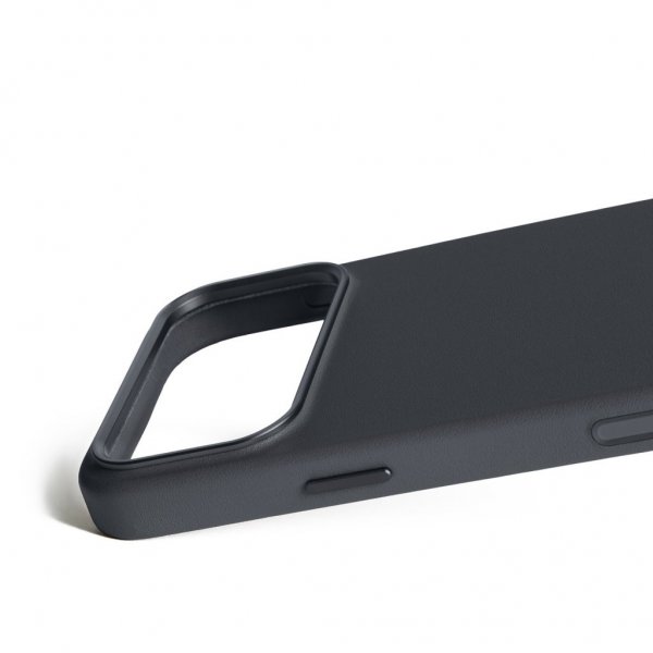Mujjo iPhone 17 Pro Max Cover Fuld Læder MagSafe Basalt