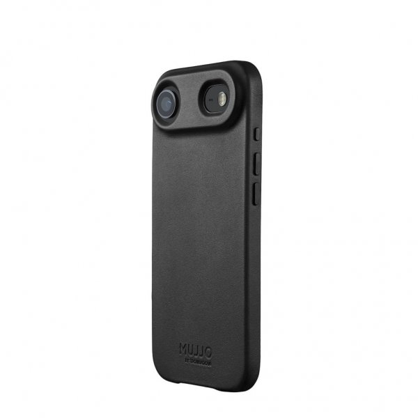 Mujjo iPhone Air Skal Full Leather Case MagSafe Sort