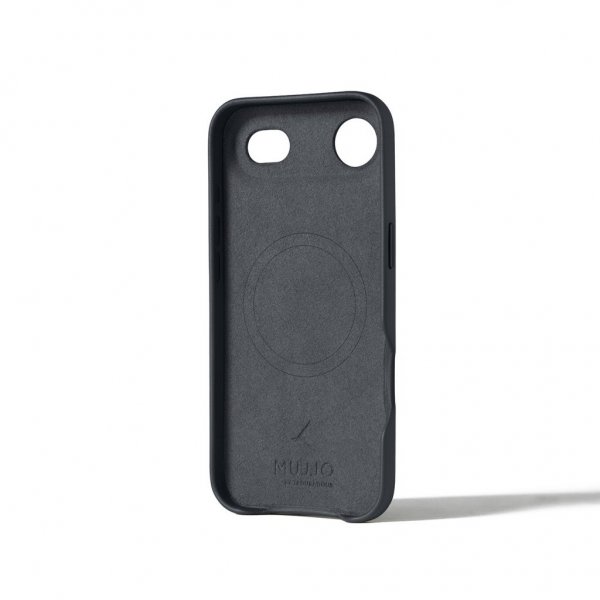 Mujjo iPhone Air-etui i fuldlæder MagSafe Basalt