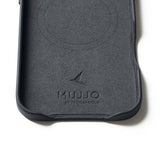 Mujjo iPhone Air-etui i fuldlæder MagSafe Basalt