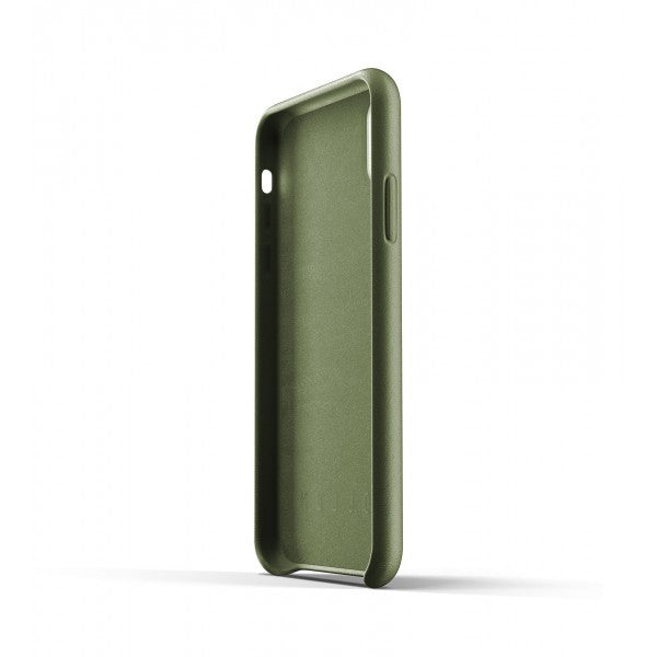 Mujjo iPhone Xr Cover Full Læder Pung Oliven