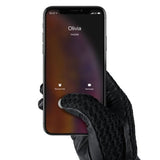 Mujjo Læder Hæklede Touchscreen Handsker Størrelse 8.5