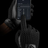Mujjo Læder Hæklede Touchscreen Handsker Størrelse 8.5