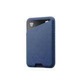 Mujjo Kortholder Full Leather Magnetic Wallet Monaco Blue