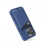 Mujjo Kortholder Full Leather Magnetic Wallet Monaco Blue