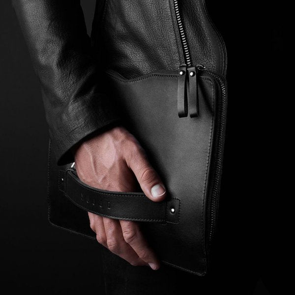 Mujjo MacBook Carry-On Folio Sleeve 12" Sort