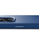Mujjo iPhone 14 Pro Cover Full Leather Case MagSafe Monaco Blue