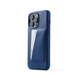 Mujjo iPhone 14 Pro Max Skal Full Leather Wallet Case Sort