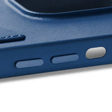 Mujjo iPhone 14 Pro Cover Fuld Læderpung Monaco Blå