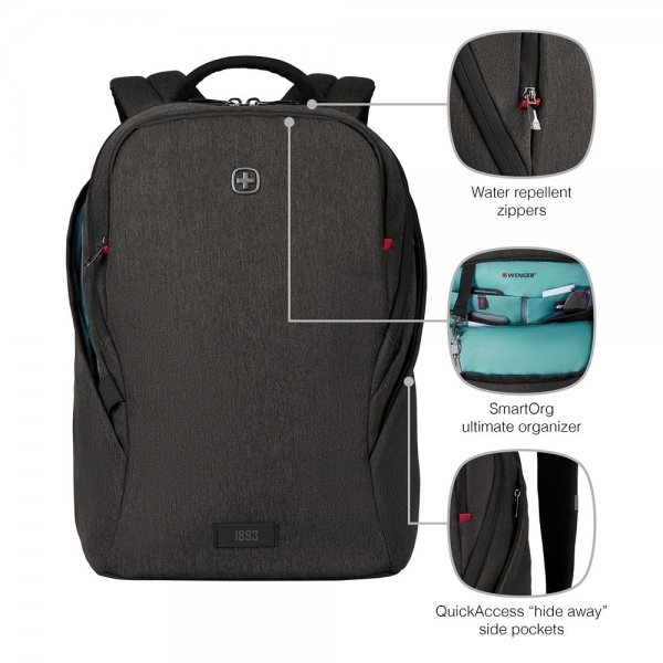 Wenger MX Light 16" Computerrygsæk Grå