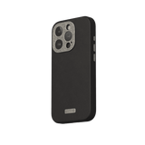 Moshi iPhone 15 Pro Cover Napa MagSafe Midnight Black
