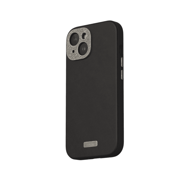 Moshi iPhone 15 Cover Napa MagSafe Midnight Black