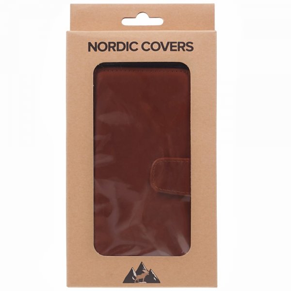Nordic Covers iPhone 12/iPhone 12 Pro Etui Essential Leather Maple Brown