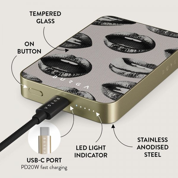 Burga Powerbank MagSafe 5000 mAh Next Mistake Guld