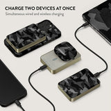 Burga Powerbank MagSafe 5000 mAh Night Black Camo Guld