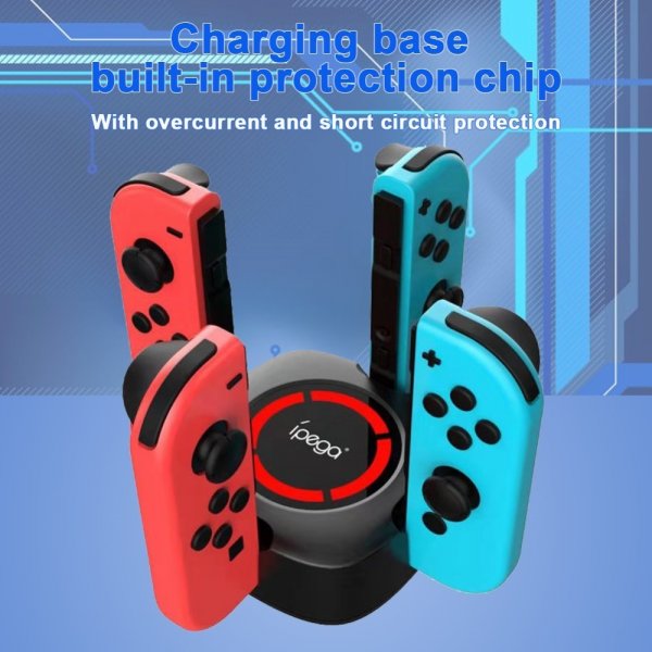 Ipega Nintendo Switch Joy-Con 4-i-1 Opladningsdock