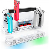 Nintendo Switch Opladningsdock til Joy-Cons med Spilopbevaring Sort