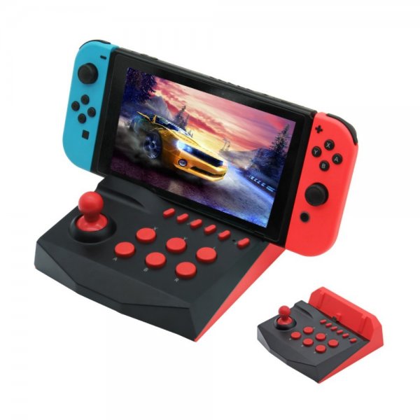Nintendo Switch/Switch Lite Arcade-joystick sort/rød