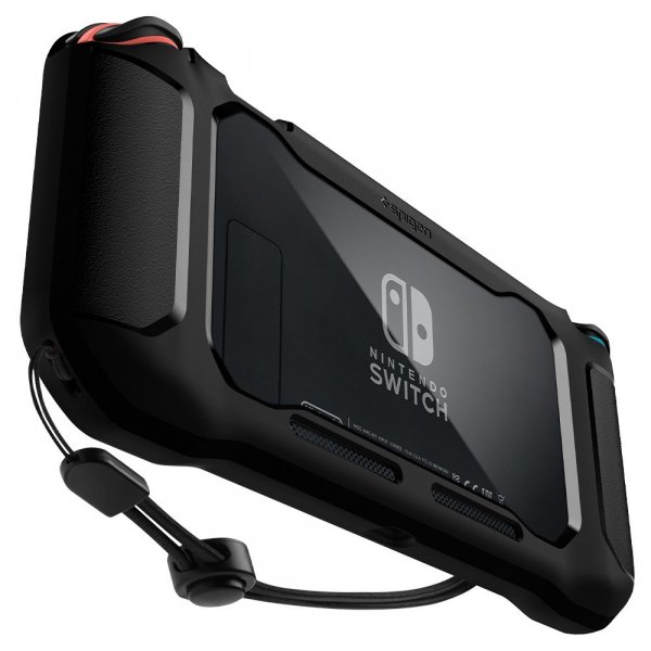 Spigen Nintendo Switch Etui Rugged Armor Mat Sort