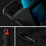 Spigen Nintendo Switch Etui Rugged Armor Mat Sort