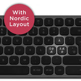 Satechi Tastatur med ledningsført USB-tilslutning Nordisk Layout Space Gray