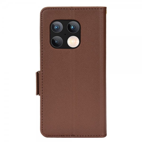 OnePlus 10 Pro Cover Litchi Brun