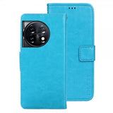OnePlus 11 Cover Lædertekstur Lyseblå
