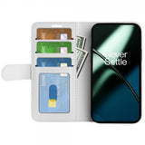 OnePlus 11 Etui Lædertekstur Hvid