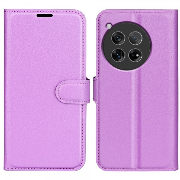 OnePlus 12 Cover Litchi Lilla