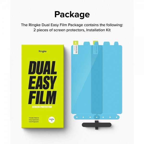 Ringke OnePlus 12 Skærmbeskyttelse Dual Easy Film 2-pak