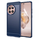 OnePlus 12R Cover Børstet Kulfibertekstur Blå