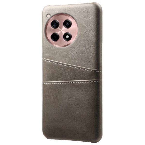 OnePlus 12R Cover med to kortlommer Grå