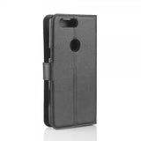 OnePlus 5T Etui Litchi Sort