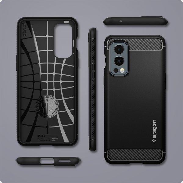 Spigen OnePlus Nord 2 5G Cover Robust Armor Mat Sort