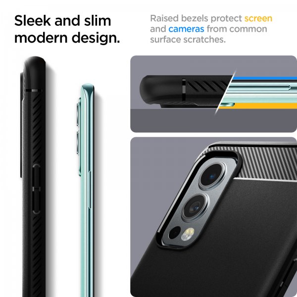Spigen OnePlus Nord 2 5G Cover Robust Armor Mat Sort