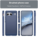 OnePlus Nord 4 Cover Børstet Kulfibertekstur Blå