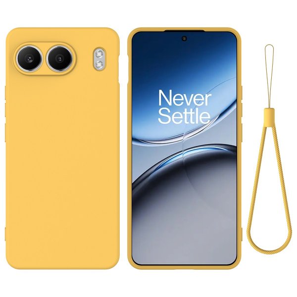 OnePlus Nord 4 Cover med Rem Silikone Gul